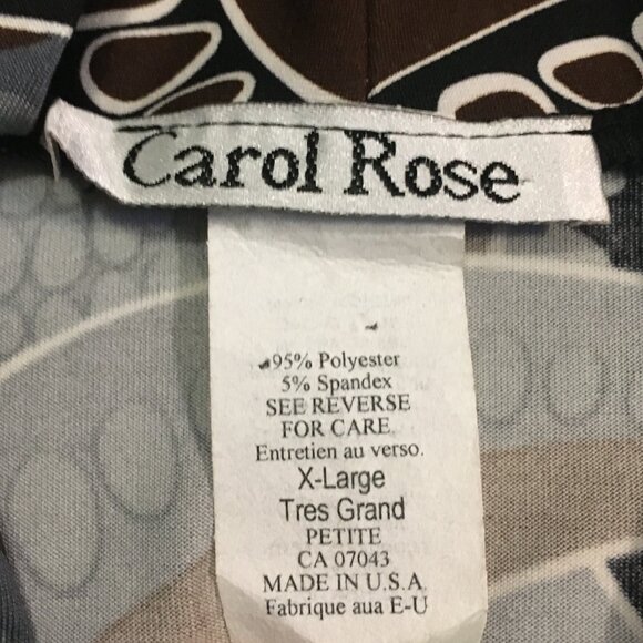 Y2K Carol Rose Retro 70s Groovy Tie Up Wrap Top Made in USA - Picture 10 of 16